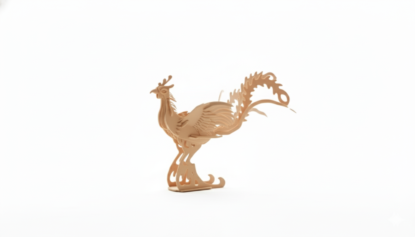 Mythical Firebird Assembly Sculpture