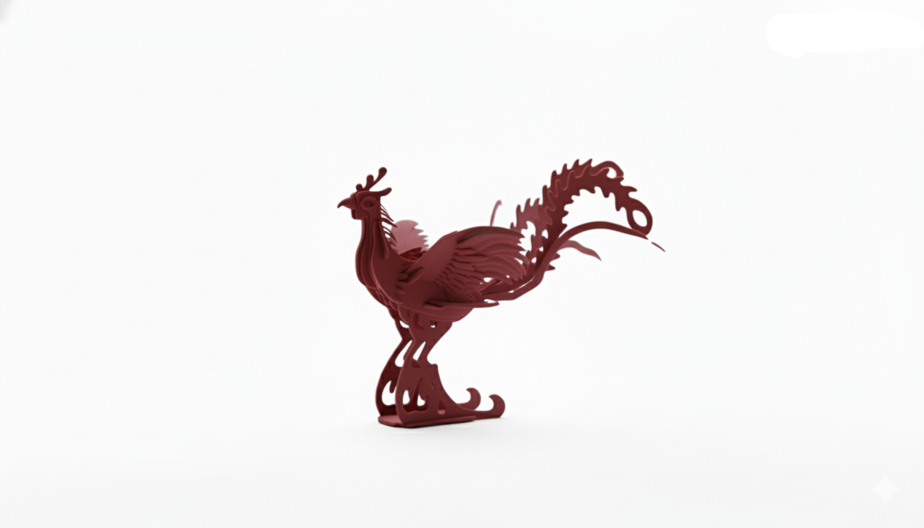 Mythical Firebird Assembly Sculpture