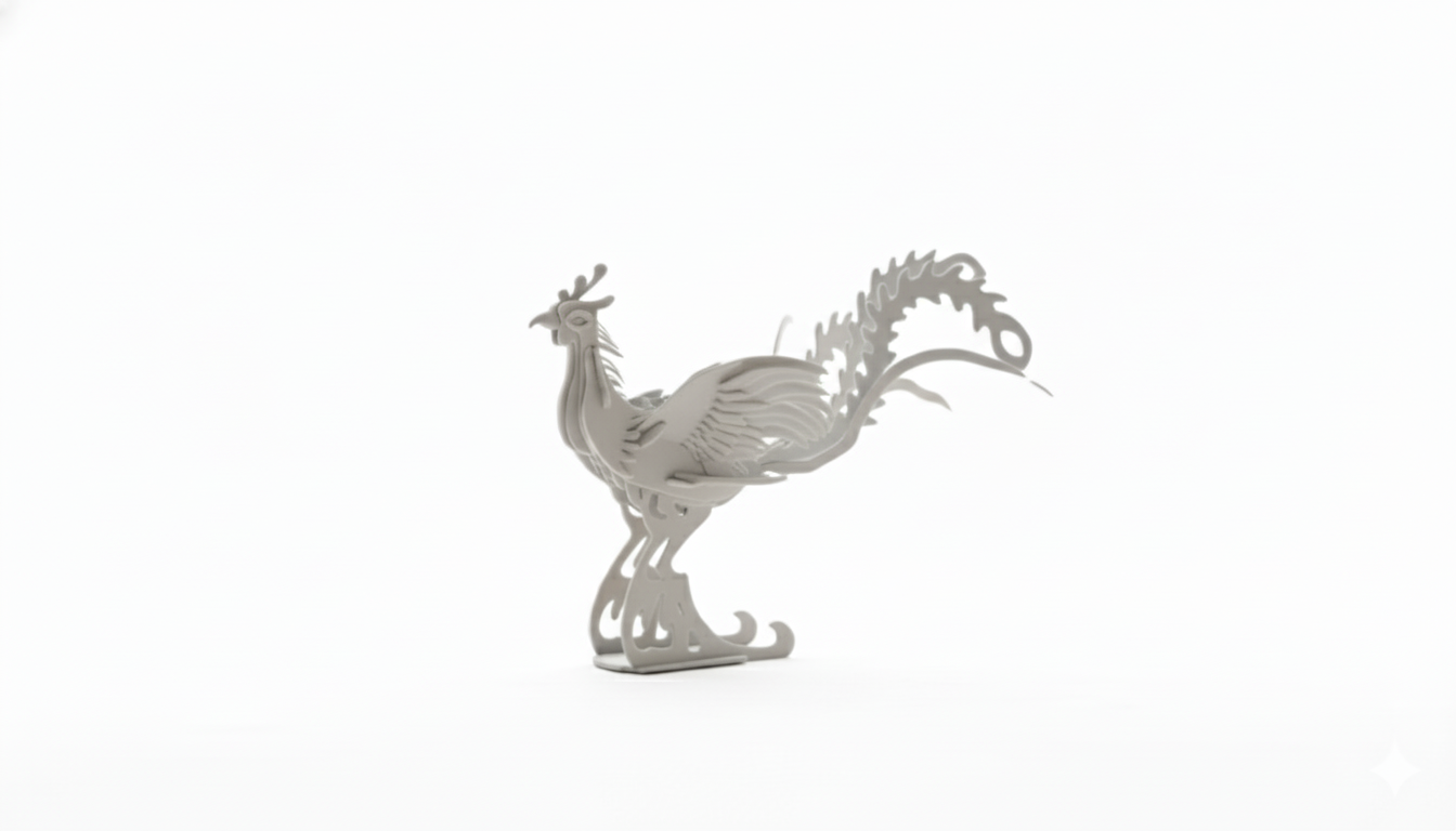 Mythical Firebird Assembly Sculpture