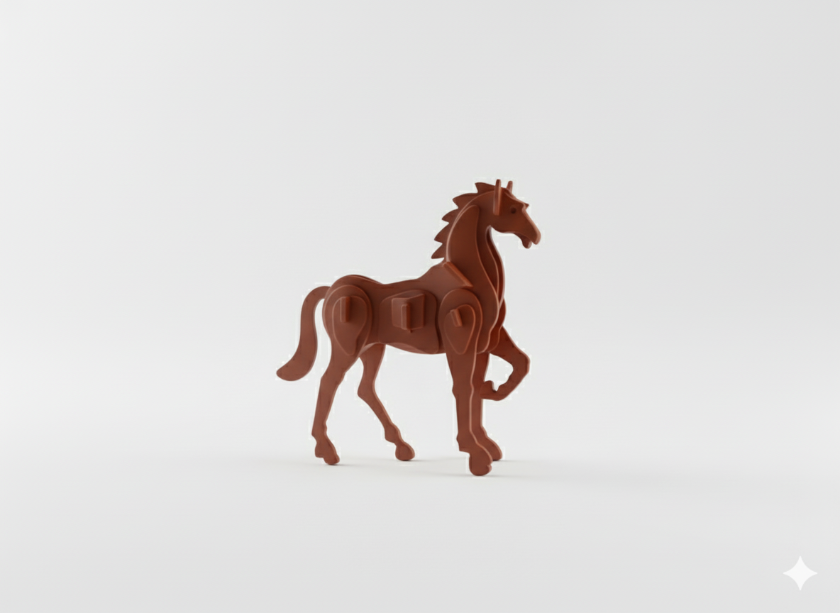 Modern Horse Figure Assembly Kit
