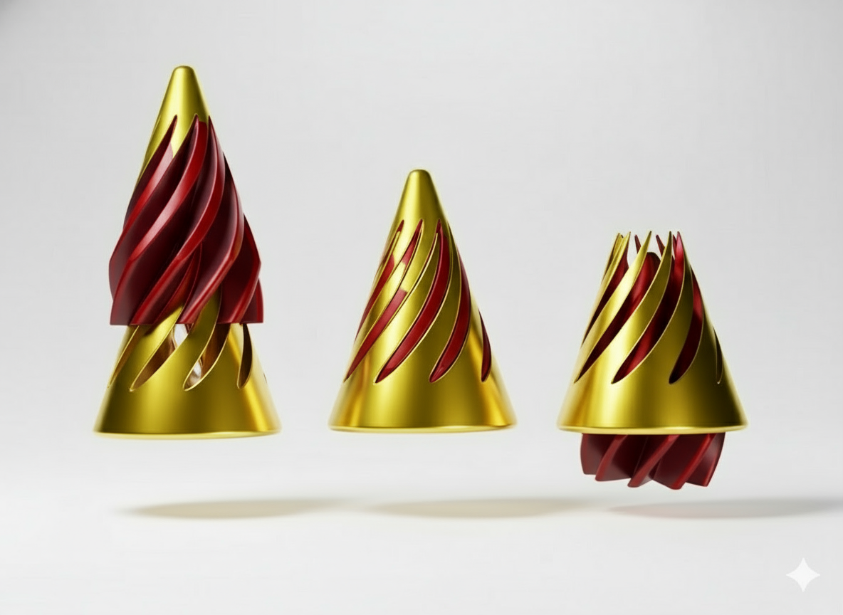 Kinetic Flow Spiral - fidget toy