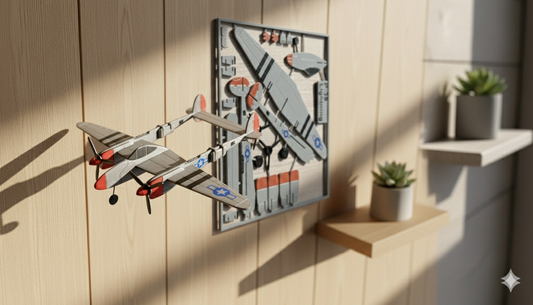 Vintage Aircraft Assembly Model