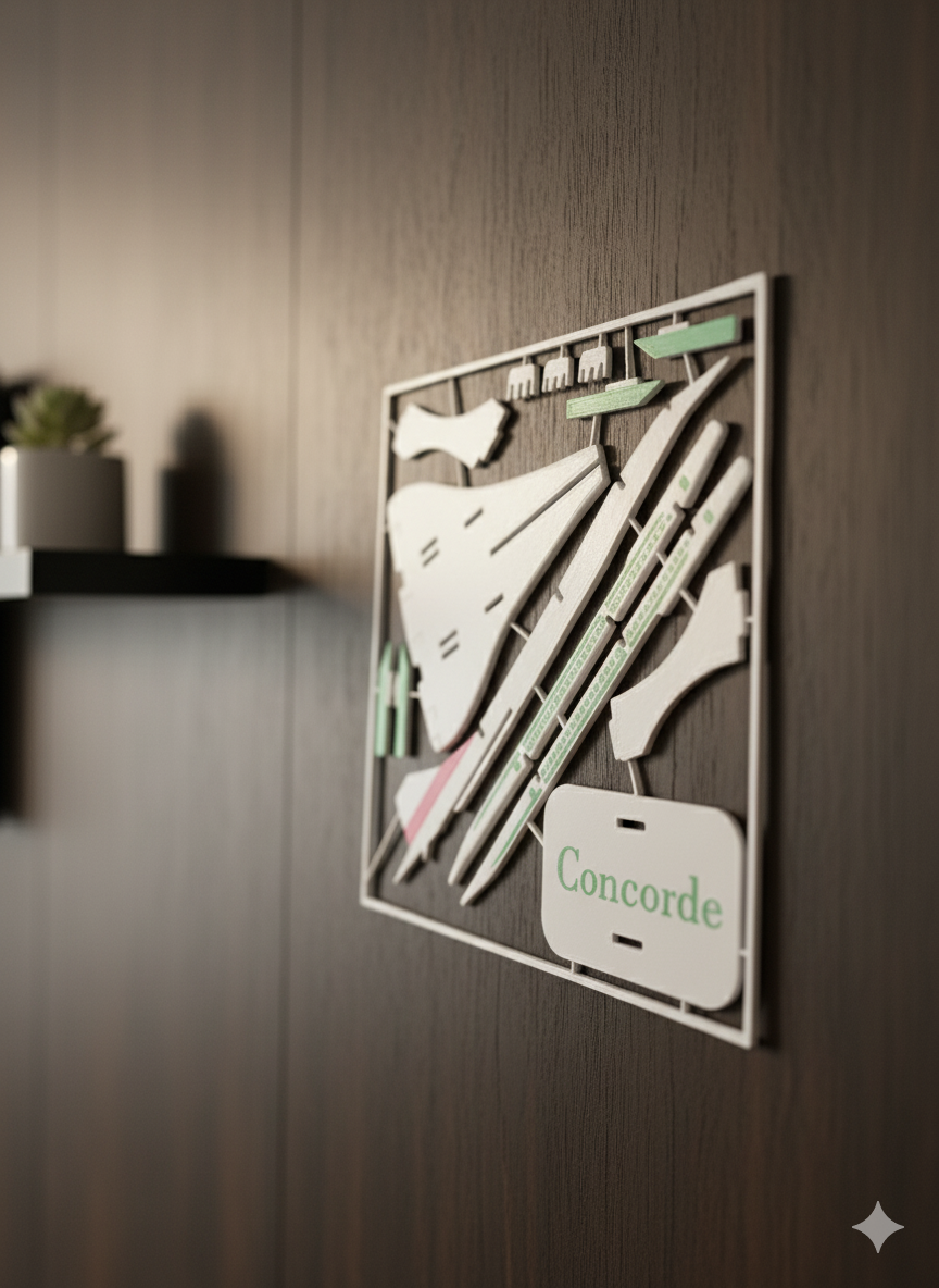 Supersonic Airliner Model Kit for Display