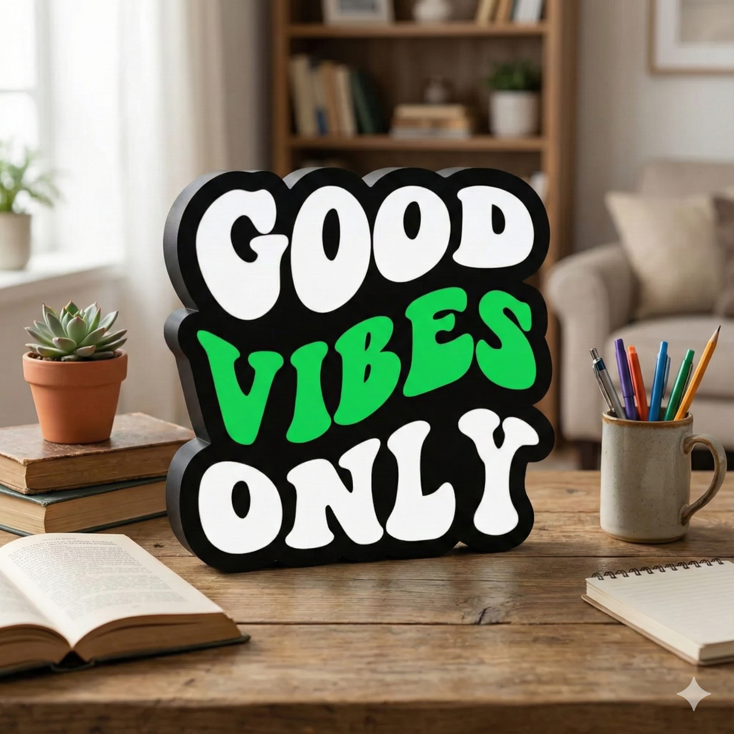 Lightbox Good Vibes Only