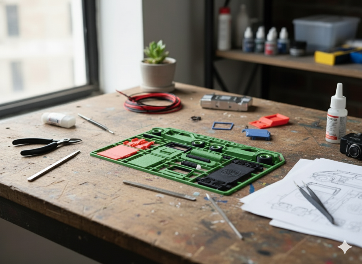 Vintage R5 Racer Assembly Card