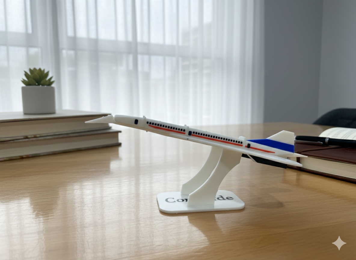 Supersonic Airliner Model Kit for Display