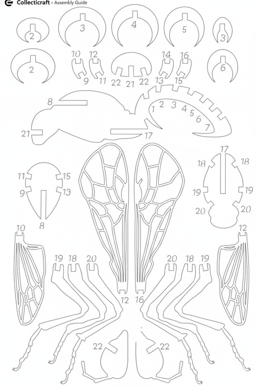 Honeybee Model Kit Card