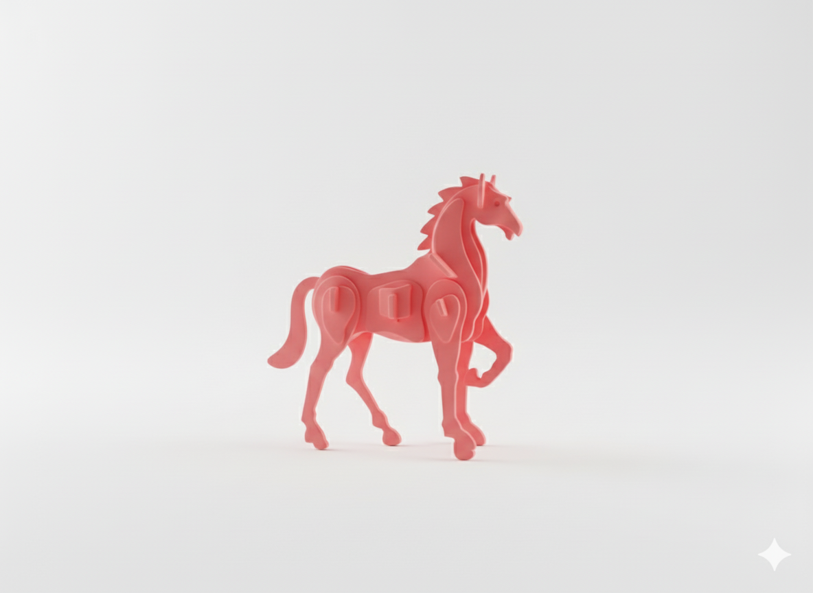 Modern Horse Figure Assembly Kit