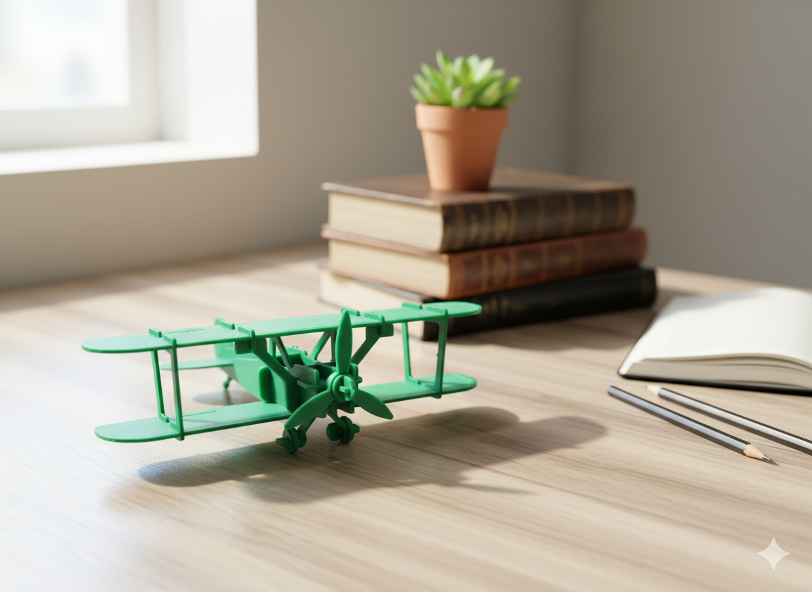 Vintage Aircraft Model Puzzle Kit