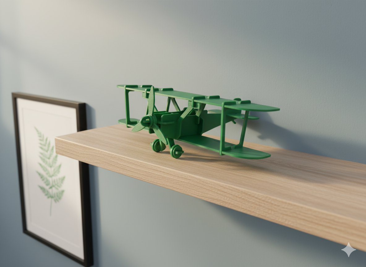 Vintage Aircraft Model Puzzle Kit