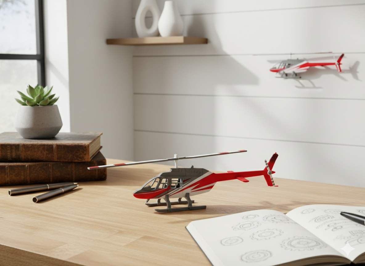 Modern Helicopter Model Kit
